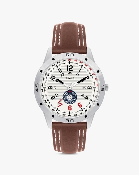 Men TI000U90000 Analogue Watch with Leather Strap