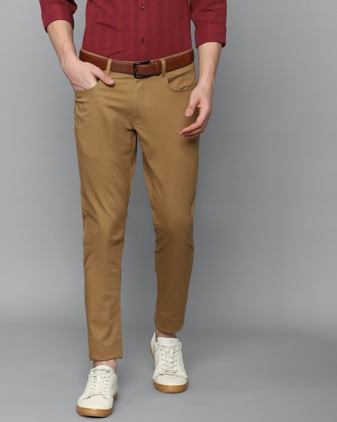 WANYNG pants for men Male Casual Business Solid Slim Pants Zipper
