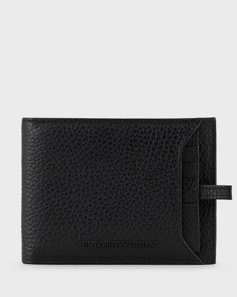 Emporio Armani Wallet Men Y4R168YEW1E81072 Black Leather Pursue Billfold  for sale online | eBay