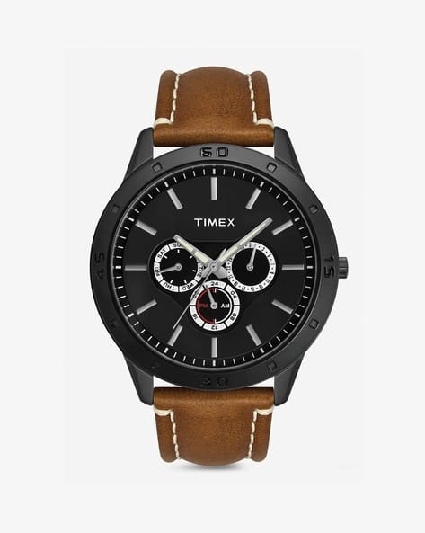 Men TW000U913 Chronograph Watch with Leather Strap