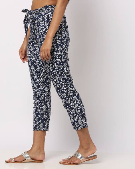 Buy Women Grey Print Formal Regular Fit Trousers Online  792166  Van  Heusen