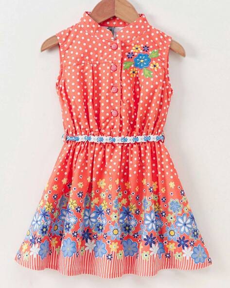 Buy Orange Dresses & Frocks for Girls by ENFANCE Online | Ajio.com-cokhiquangminh.vn