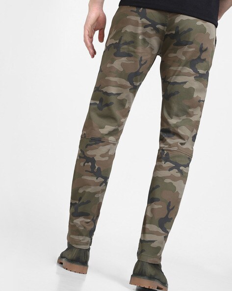 Camo print cargo online joggers