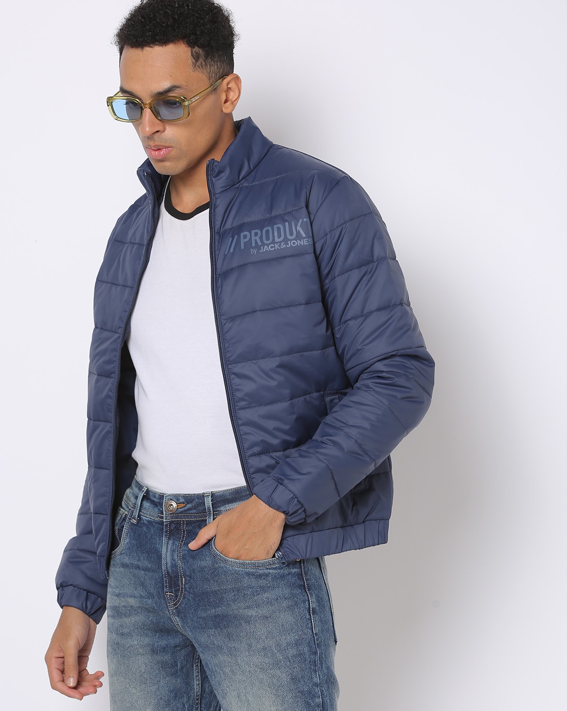 Buy Navy Blue Jackets Coats for Men by Produkt By Jack Jones Online Ajio