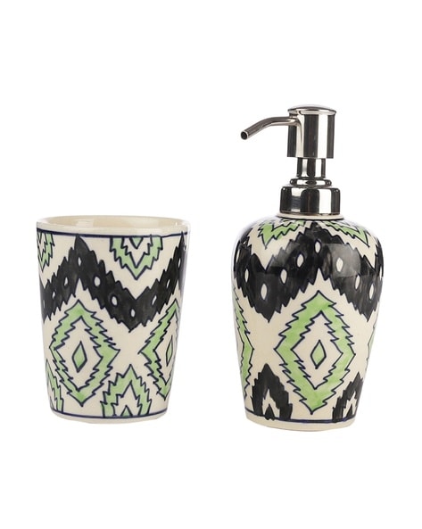 Buy Black & Green Bathroom Accessories for Home & Kitchen by VAREESHA  Online