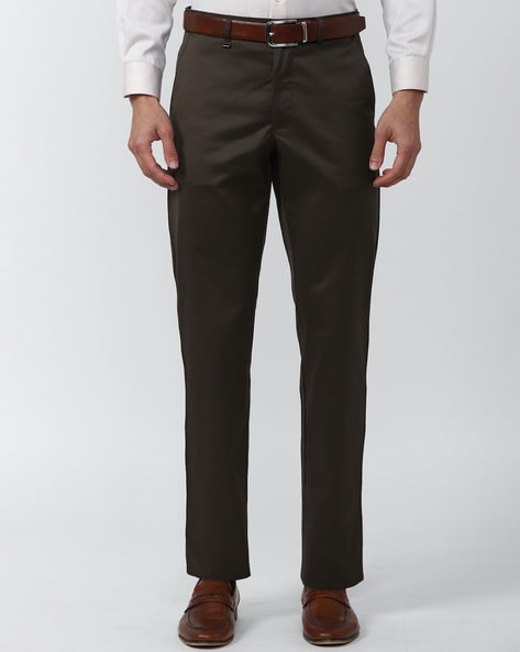 Buy Blue Trousers & Pants for Men by VAN HEUSEN Online | Ajio.com