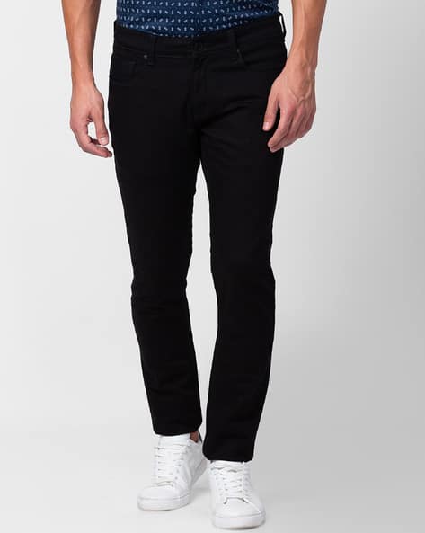 SPYKAR Men Straight Fit Jeans with Insert Pockets