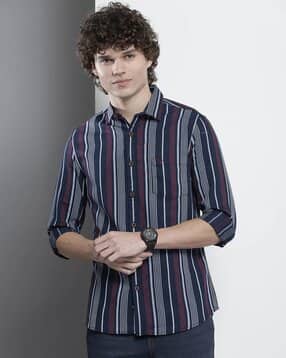the indian garage co Striped Shirt with Patch Pocket-picture-32