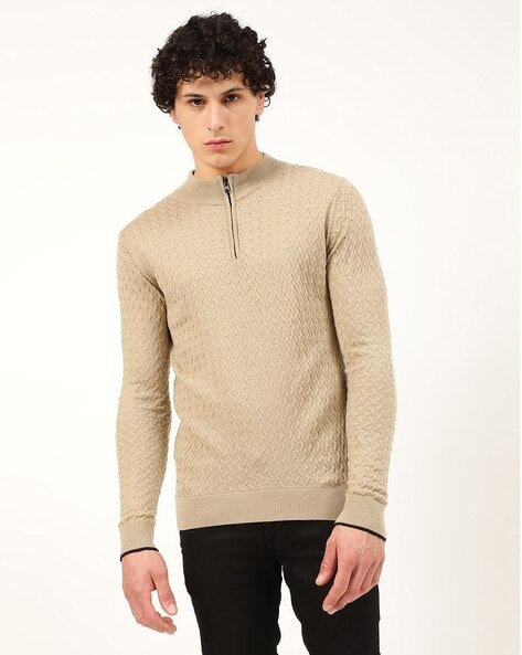 Mens best sale tan pullover