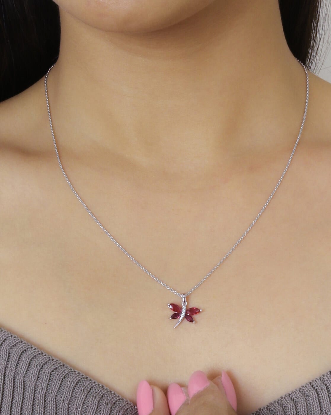 Buy Real Pink Tourmaline Necklace in 14k Real Gold | Chordia Jewels