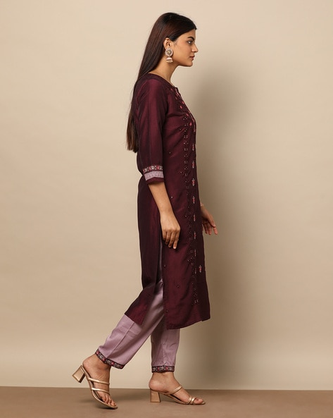 Buy Shubhisha Fashion Women's Banarasi silk Multicolor Kurta & Pant With  Dupatta L Online at Best Prices in India - JioMart.