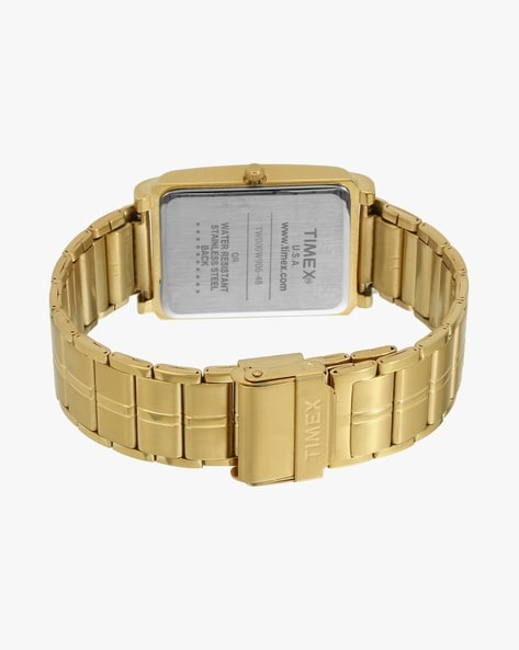 Timex rectangular hot sale watch mens