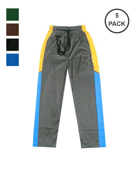 Buy Multicoloured Track Pants for Girls by INDIWEAVES Online