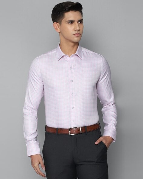 Louis Philippe Checked Slim Fit Shirt