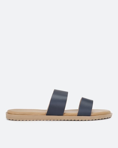 Buy Navy Blue Flat Sandals for Women by VAN HEUSEN Online Ajio