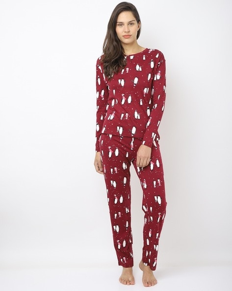 Pure Cotton Penguin Pyjamas Set