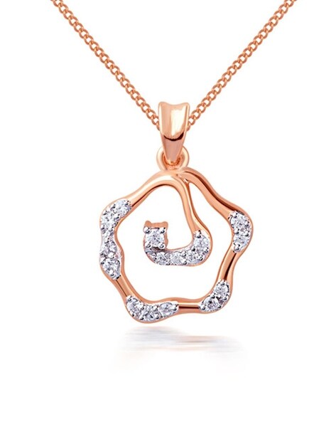Gold Enchanted Touch Diamond Pendant – GIVA Jewellery