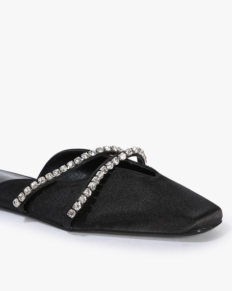 Black square mules new arrivals