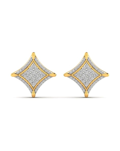 Round Diamond Solitaire Stud Earrings — EF Collection®