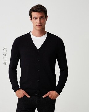 Buy Black Sweaters Cardigans for Men by OVS Online Ajio