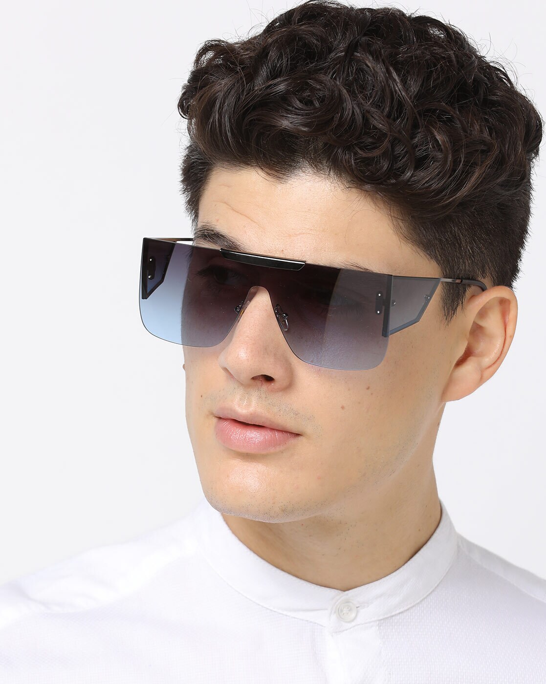 Burberry Men's Plastic Shield Sunglasses | Neiman Marcus
