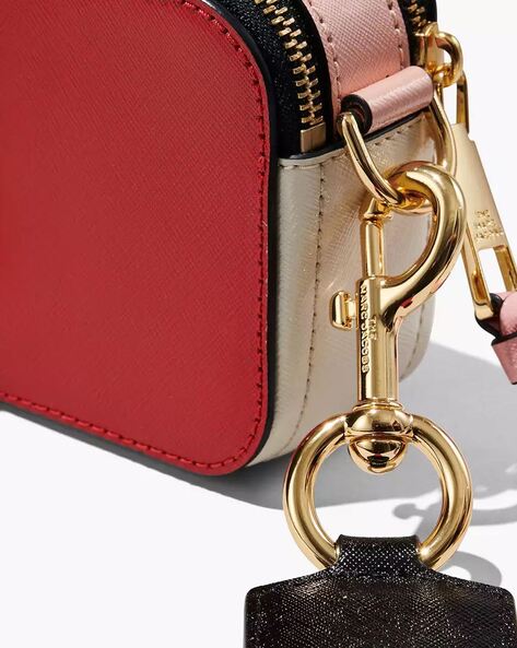 Snapshot leather crossbody bag Marc Jacobs Red in Leather - 34117273