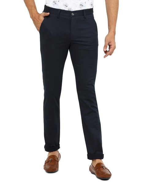 Buy Blue Trousers & Pants for Men by Ennoble Online | Ajio.com