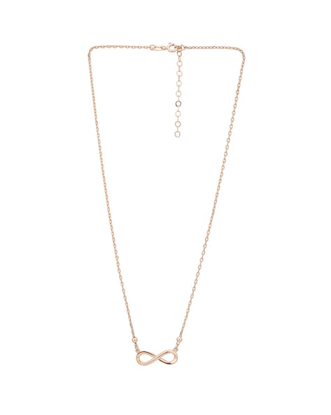 Rose Gold Heart & Infinity Necklace - Lovisa