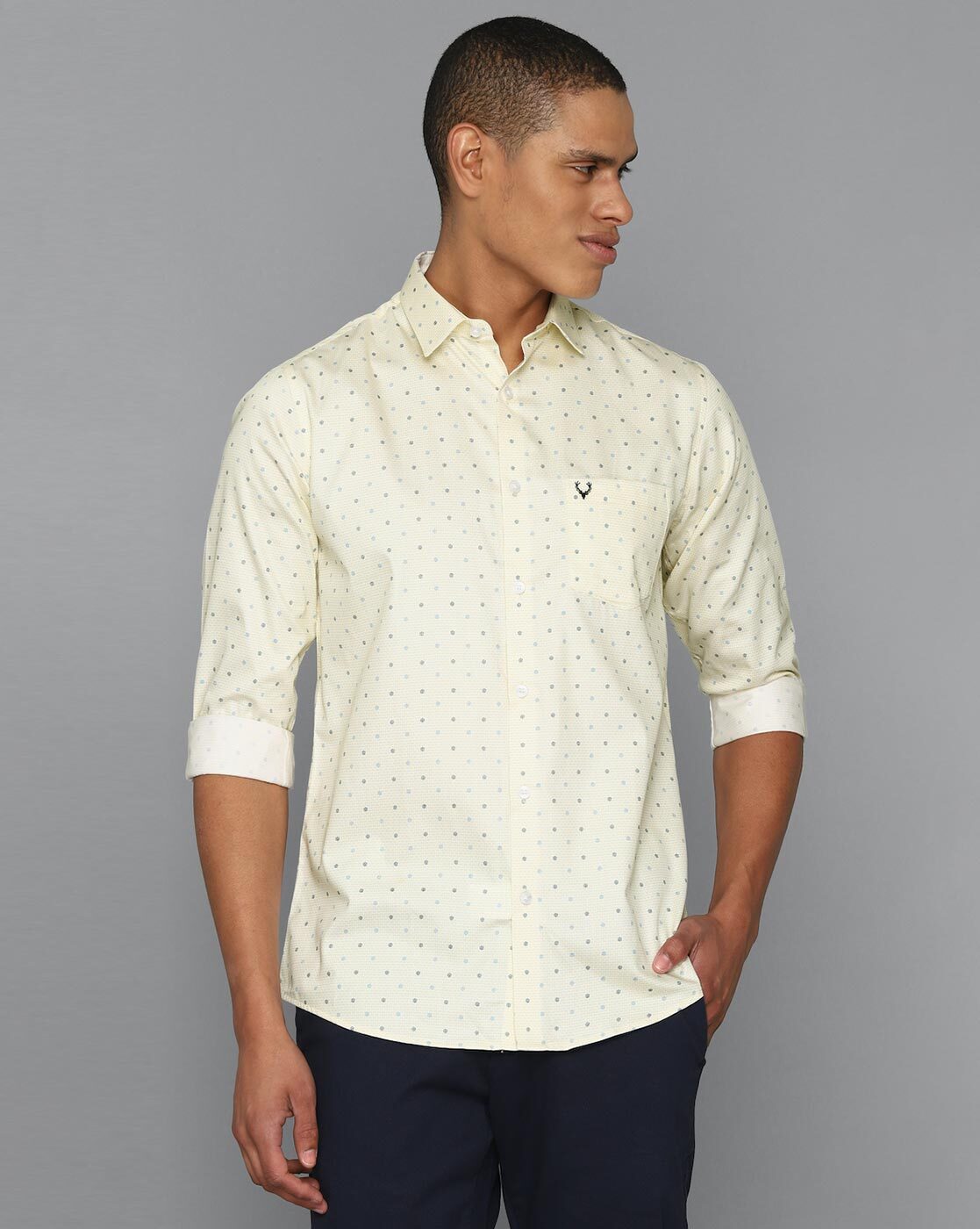 Buy Yellow Shirts for Men by ALLEN SOLLY Online