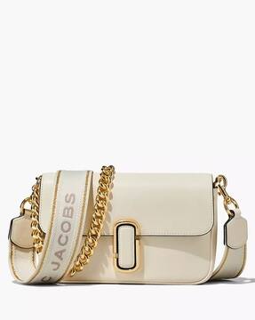 MBMJ】WHITE LEATHER SHOULDER 歩こ BAG 2649P
