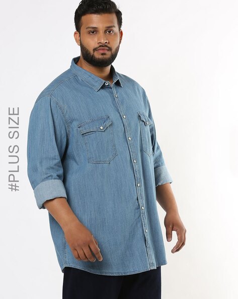 Order denim shirts for men online india at beyoung in India | Clasf fashion