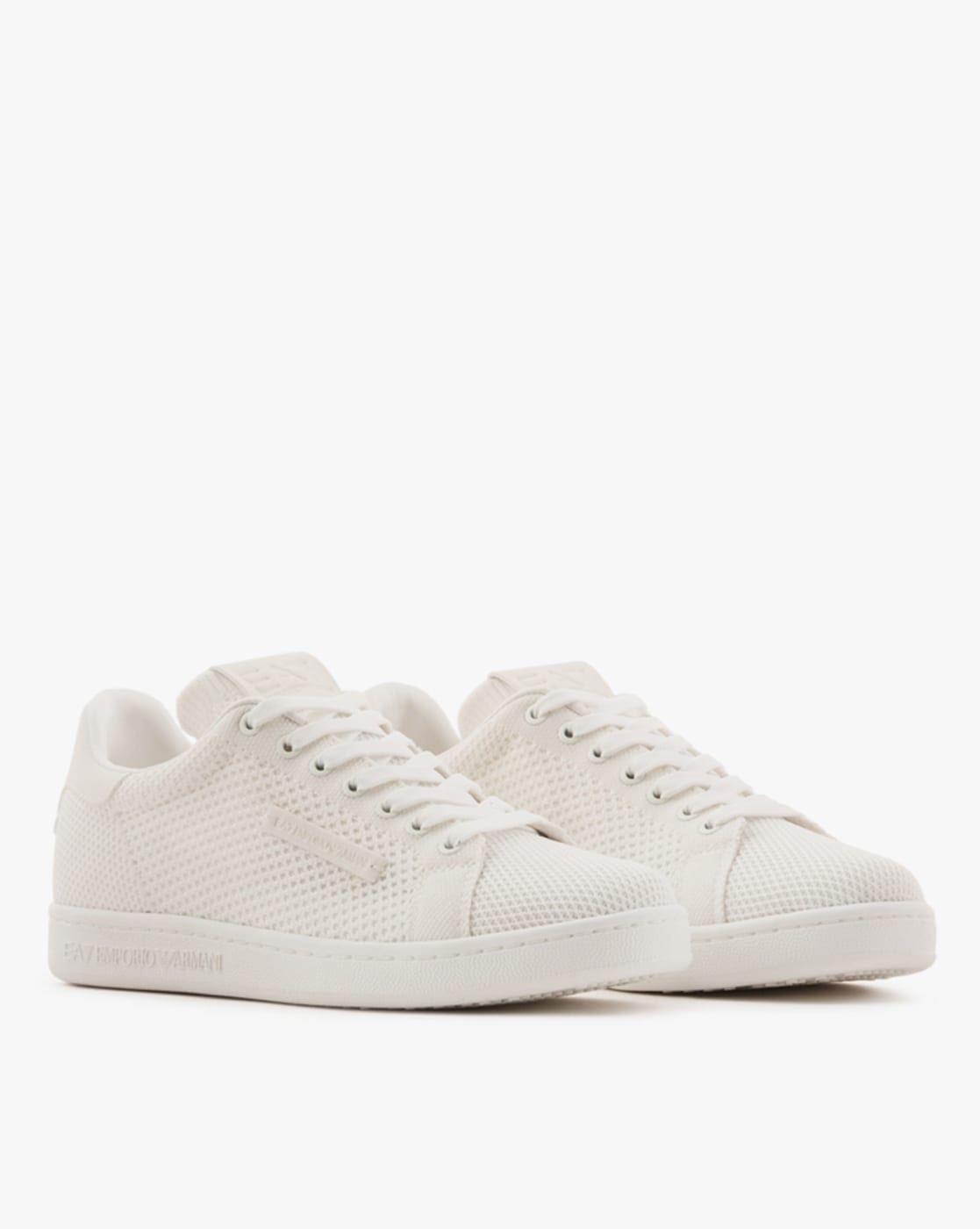 Armani white shop shoes