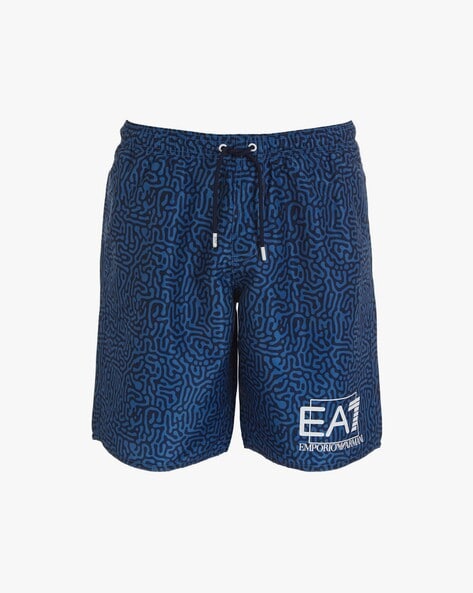 Buy Blue Shorts 3 4ths for Men by EA7 Emporio Armani Online