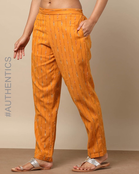 Buy Mustard Pants for Women by AJIO Online