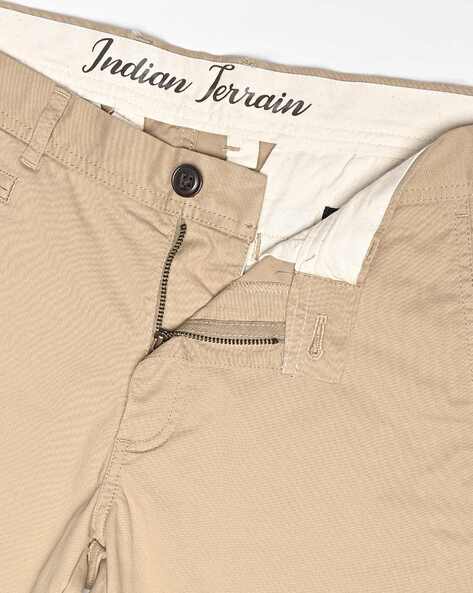 Buy Indian Terrain Mens Slim Fit Casual Trousers ITMTR00307Umber30 at  Amazonin