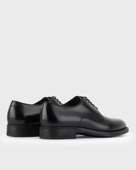 Buy GIORGIO ARMANI Lace Up Formal Shoes Black Color Men AJIO LUXE