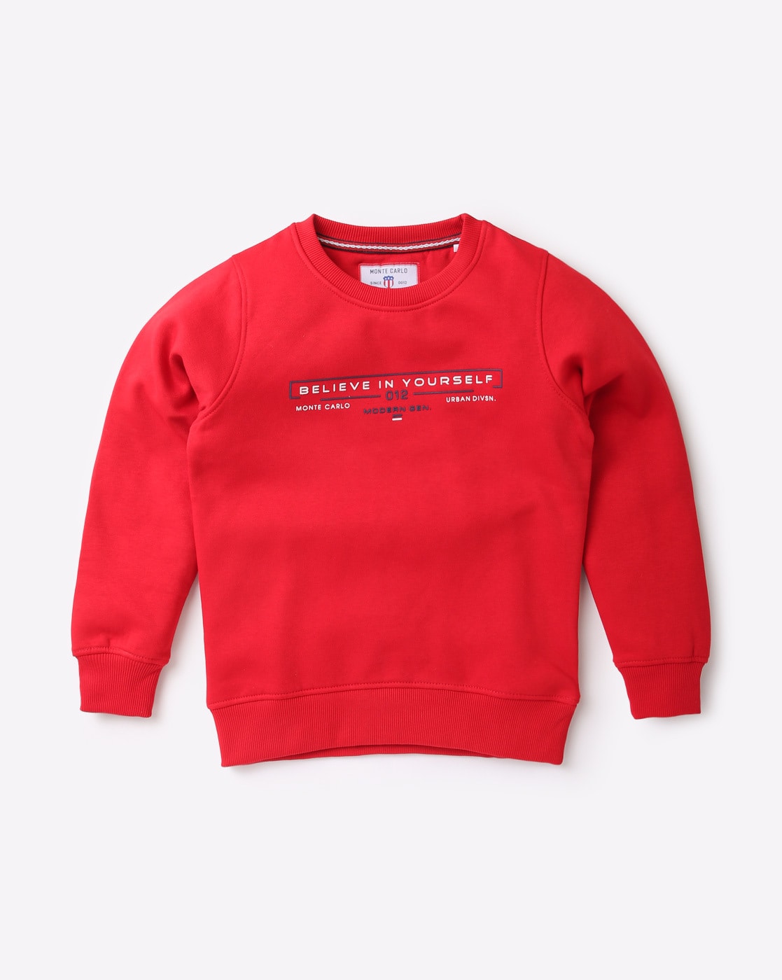 Buy Red Sweatshirts Hoodie for Boys by MONTE CARLO KIDS Online