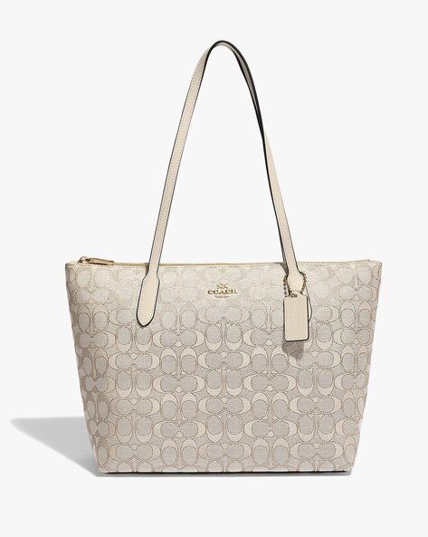 COACH® Outlet | Zip Top Tote In Signature Canvas