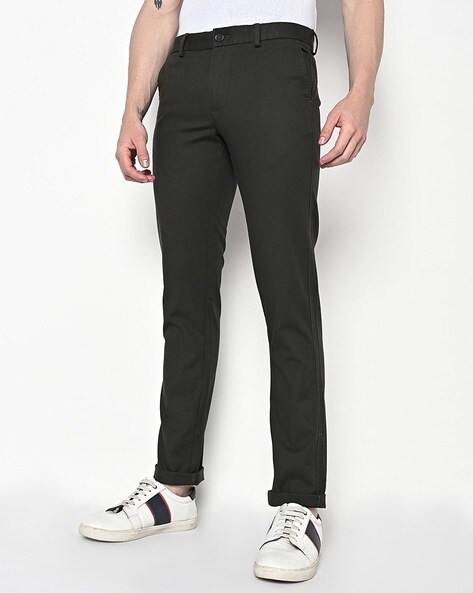 Slim Fit Trousers - Buy Slim Fit Trousers Online in India