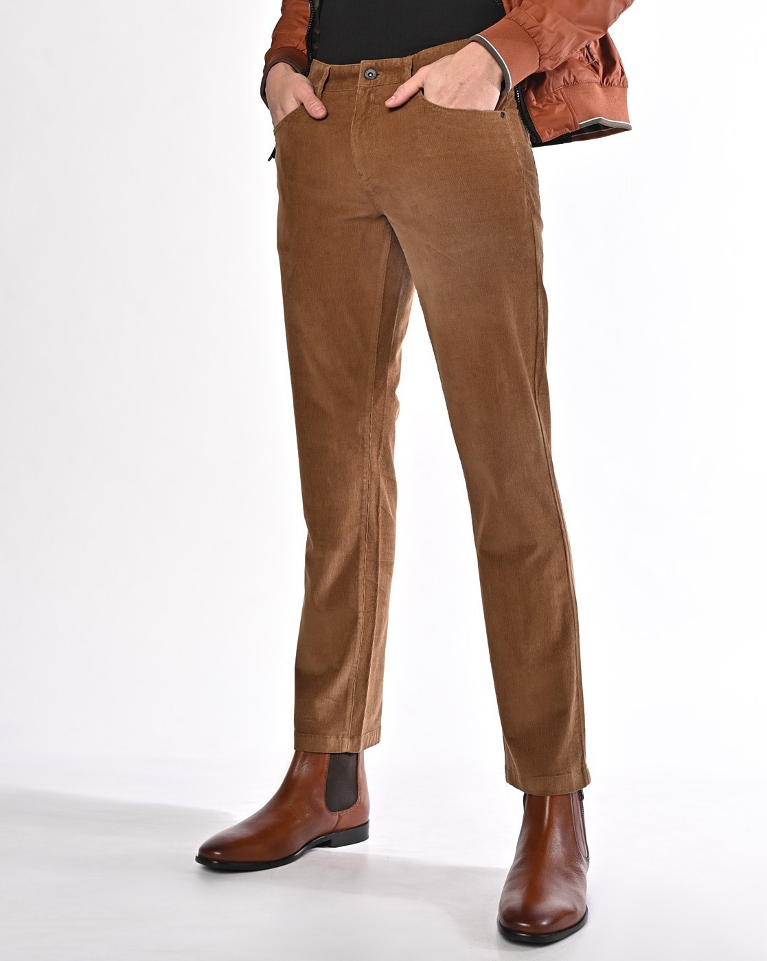 Loose Fit Suit trousers - Brown - Men | H&M IN