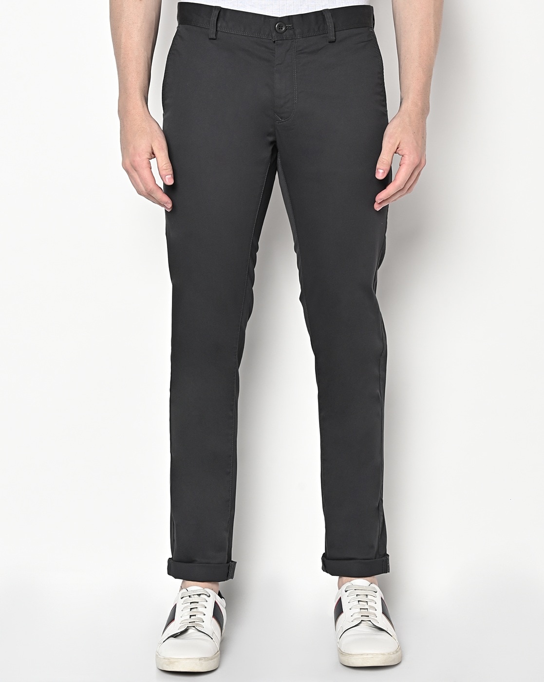 Buy Mens Microfiber Slim Fit All Day Pants with Convenient Side and Back  Pockets  Black Sand IM07  Jockey India