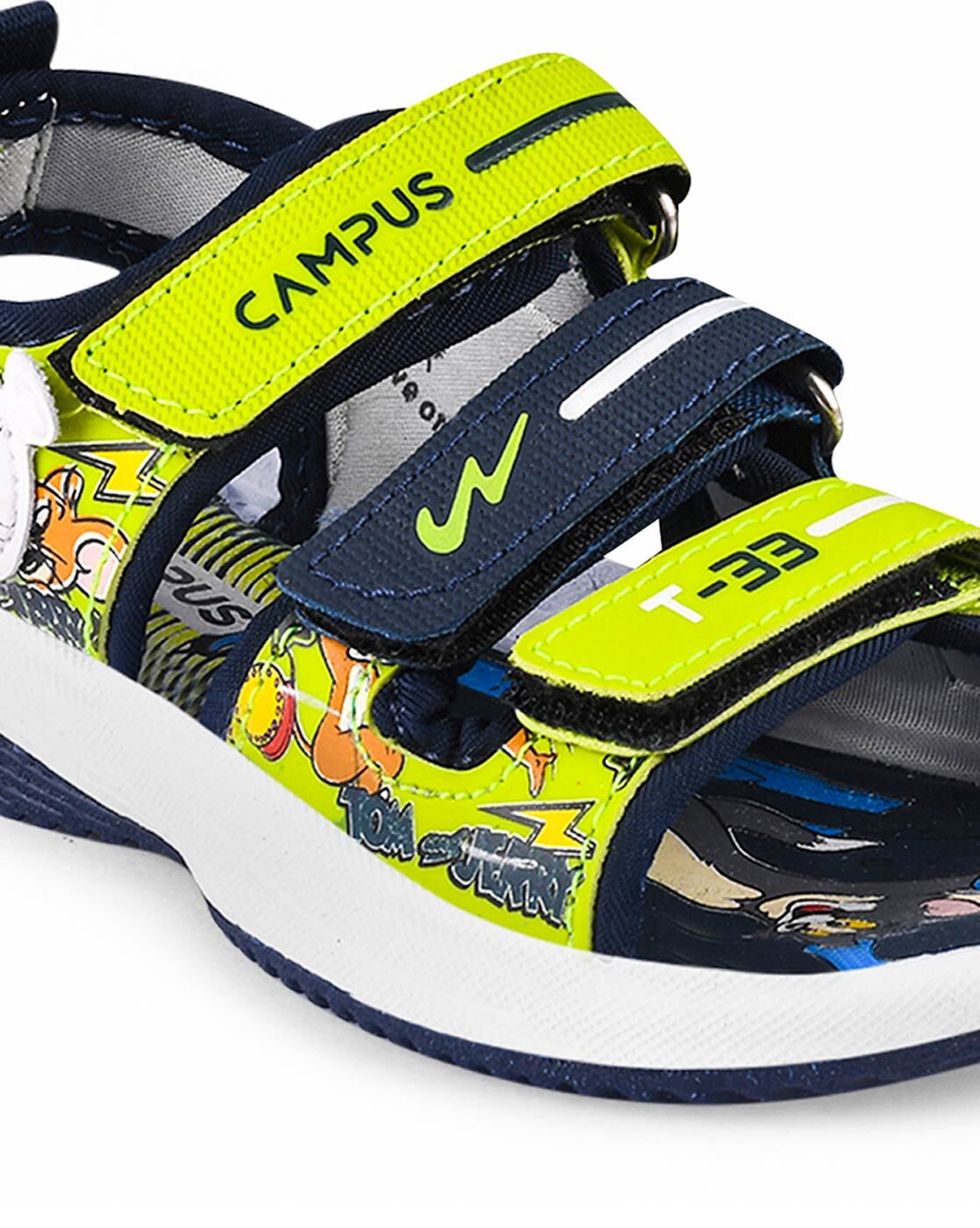 Buy Campus Kids Grey & Mustard Floater Sandals for Boys at Best Price @  Tata CLiQ