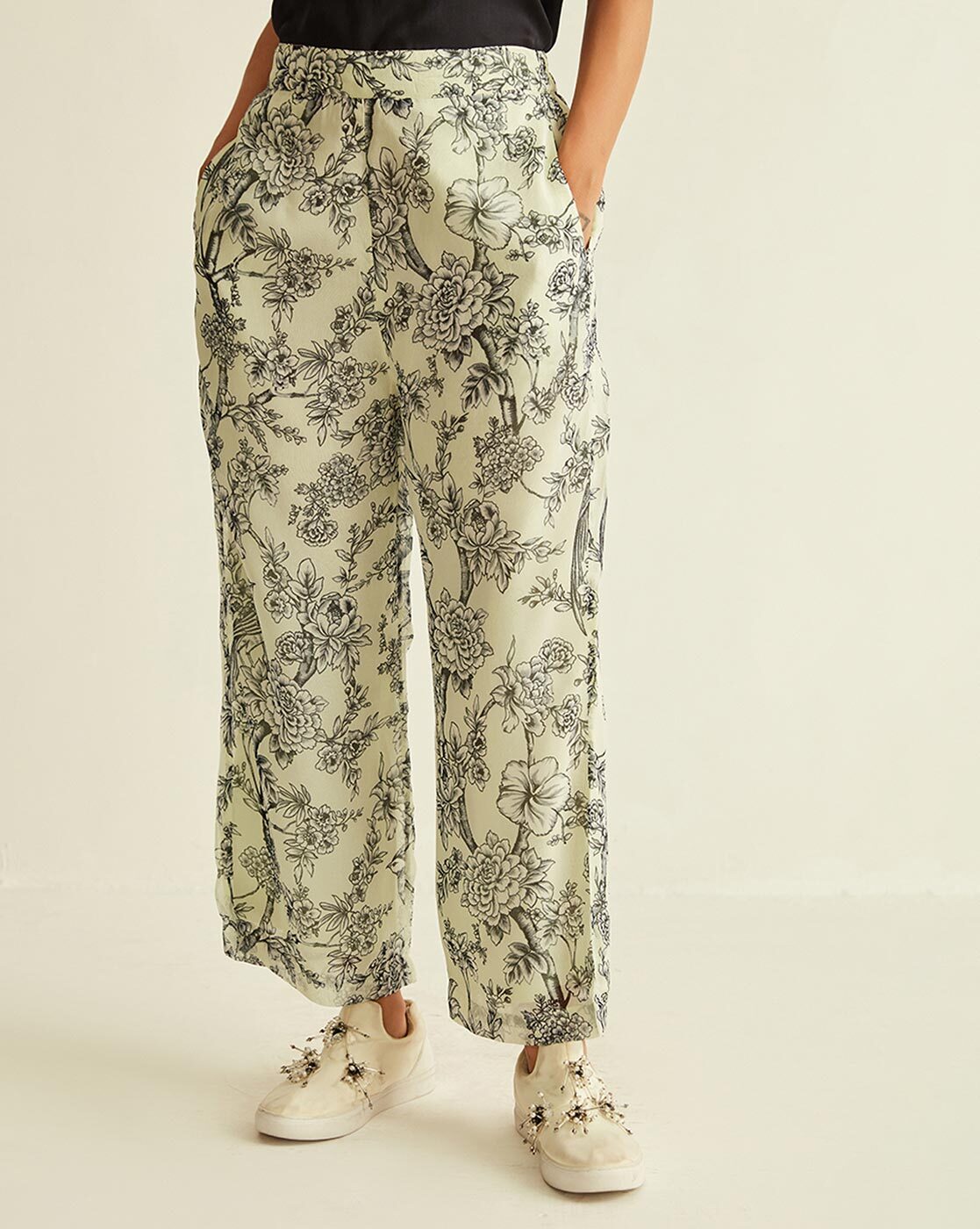 Buy Cream Trousers  Pants for Women by Ancestry Online  Ajiocom