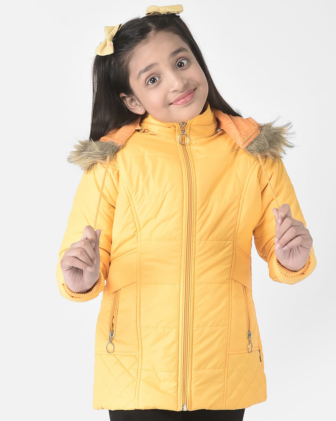 Girls on sale mustard parka