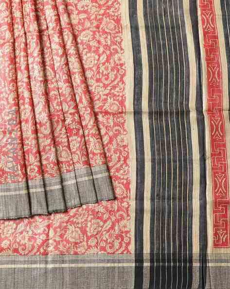 Bhagalpuri Ghicha Contested Zari Border , Contest pallu & Contest blouse  piece 5.6 mtr length, silk saree,