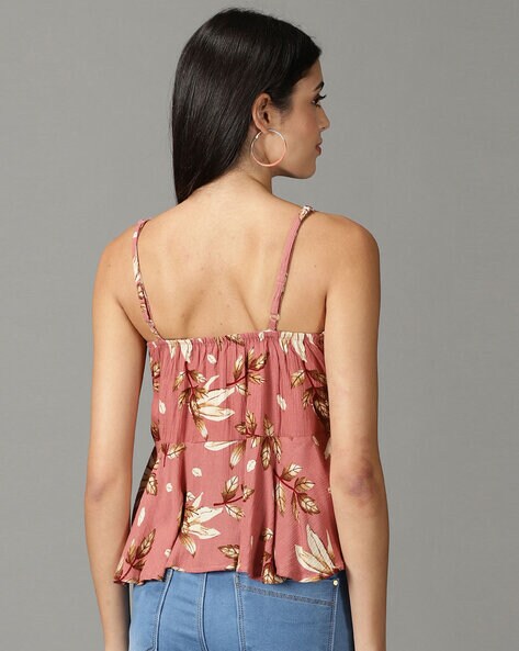 Floral Print Sleeveless Top