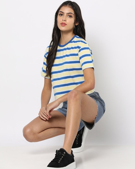 Lee Cooper Striped Round-Neck T-Shirt