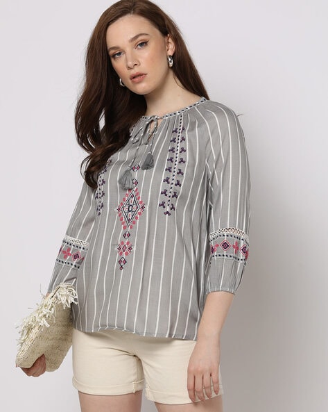 Best Offers on Embroidered tops upto 20-71% off - Limited period sale