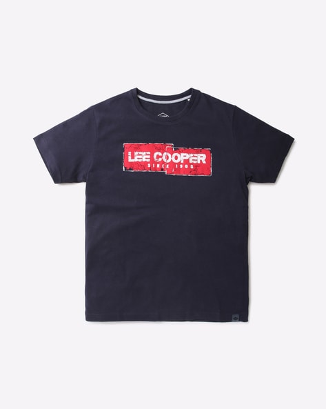 Lee Cooper Logo Print Round-Neck T-Shirt