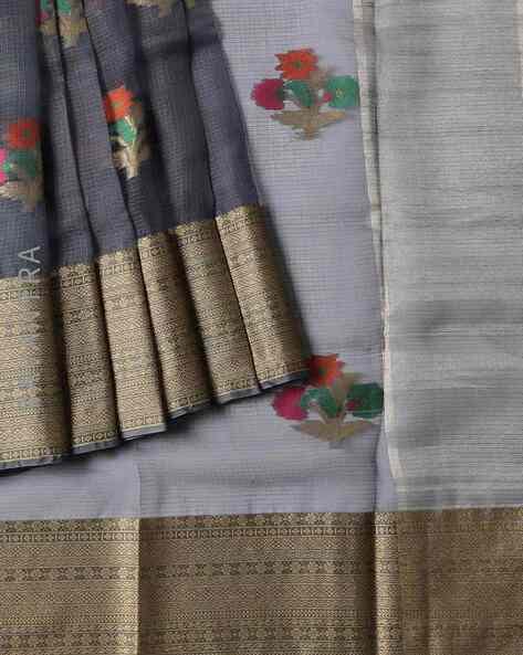 Silk Kota Doria Saree with Blouse Piece at Rs 9000/piece in Kota | ID:  17220787930